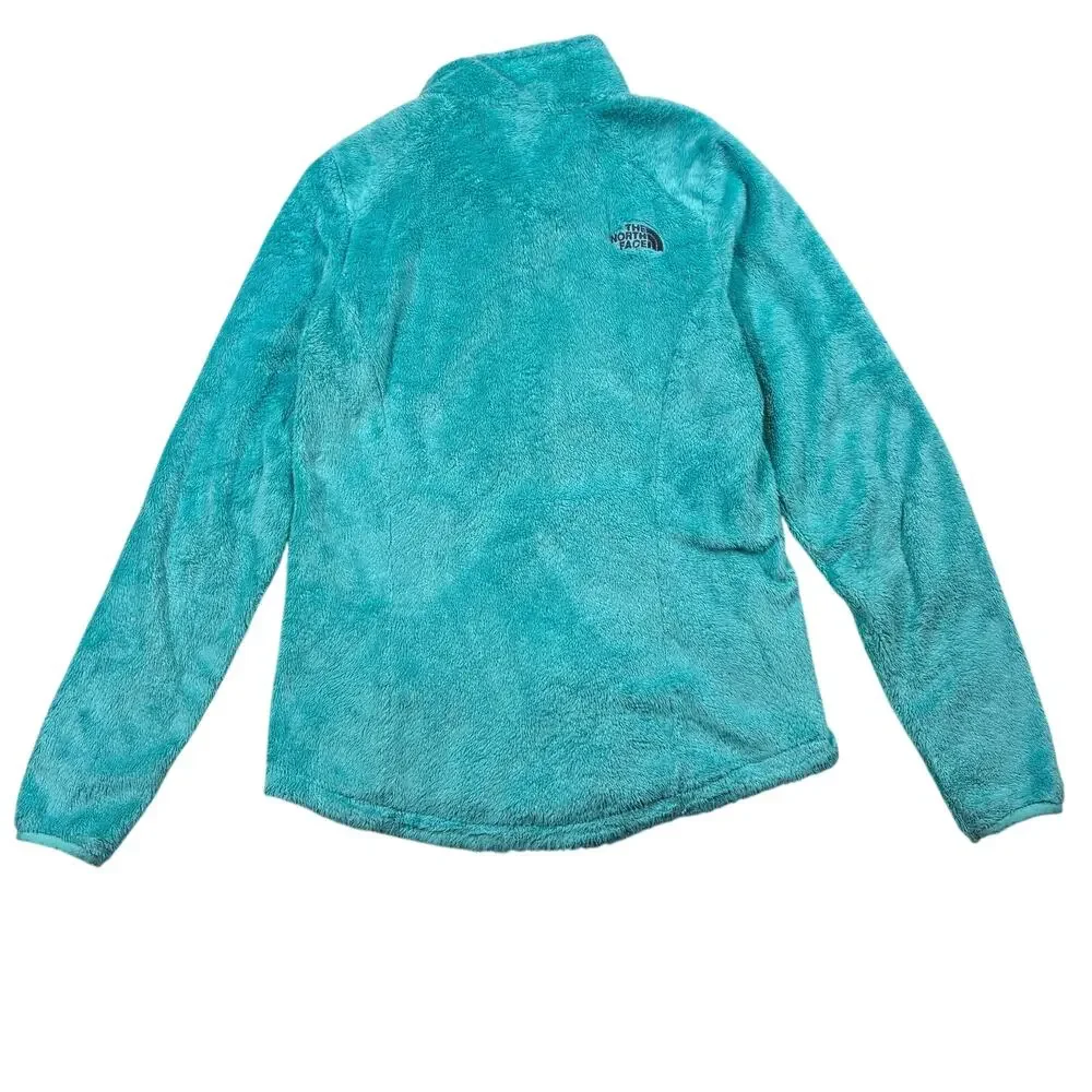 The North Face Osito Jacket Womens Small Turquoise Plush Fleece Full Zip Cozy